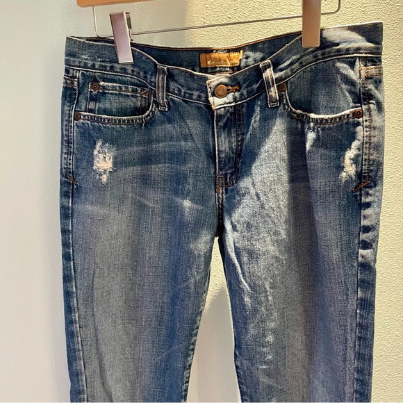 Abercrombie and Fitch vintage Erin distressed low rise blue jeans size 8 regular - Picture 2 of 12